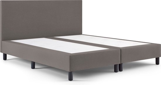 Beddenreus Comfort Box Lowen Plus vlak zonder matras - 140 x 200 cm - graphite