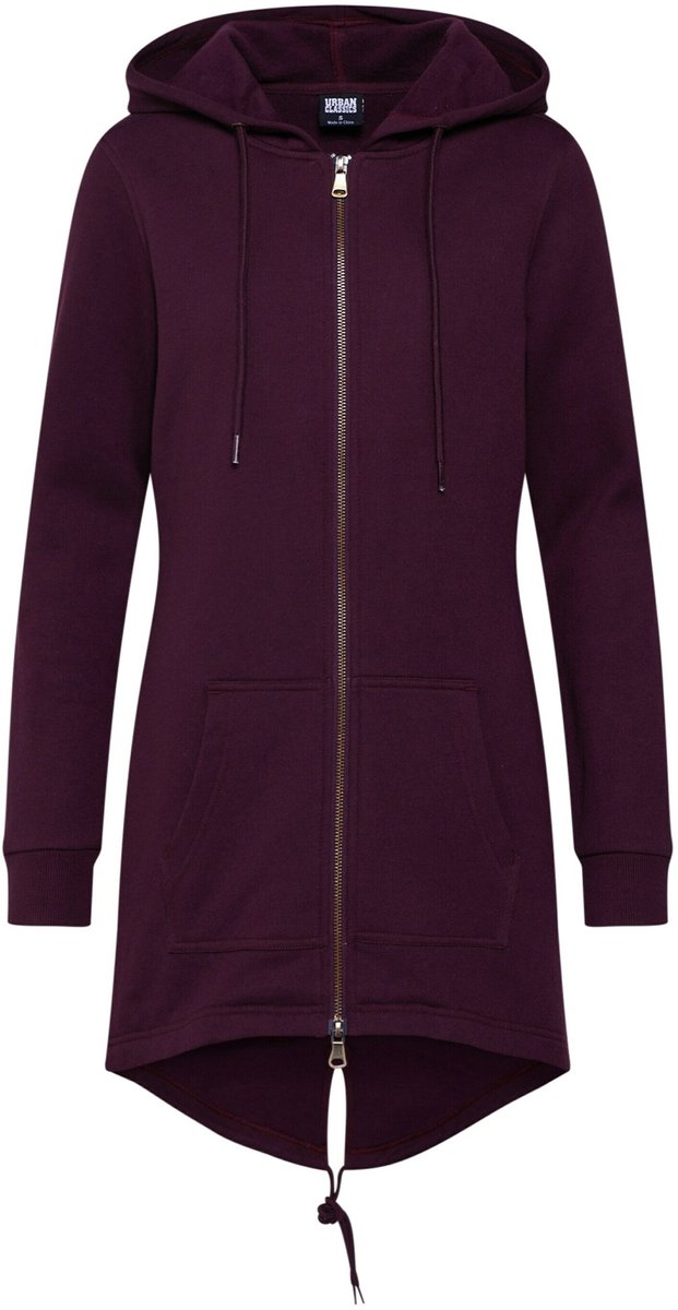 Urban Classics Sweat Parka Vest met capuchon XL Rood