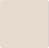 Bureaumat - Kleuren - Beige - Effen - Interieur - Bureau mat - 20x20 cm - Bureau accessoires - Onderlegger bureau