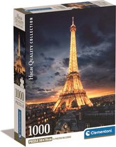 Clementoni - Puzzle 1000 pièces Collection Haute Qualité - Tour Eiffel, Puzzle pour Adultes et Enfants, 14-99 ans, 39703 BOÎTE COMPACTE