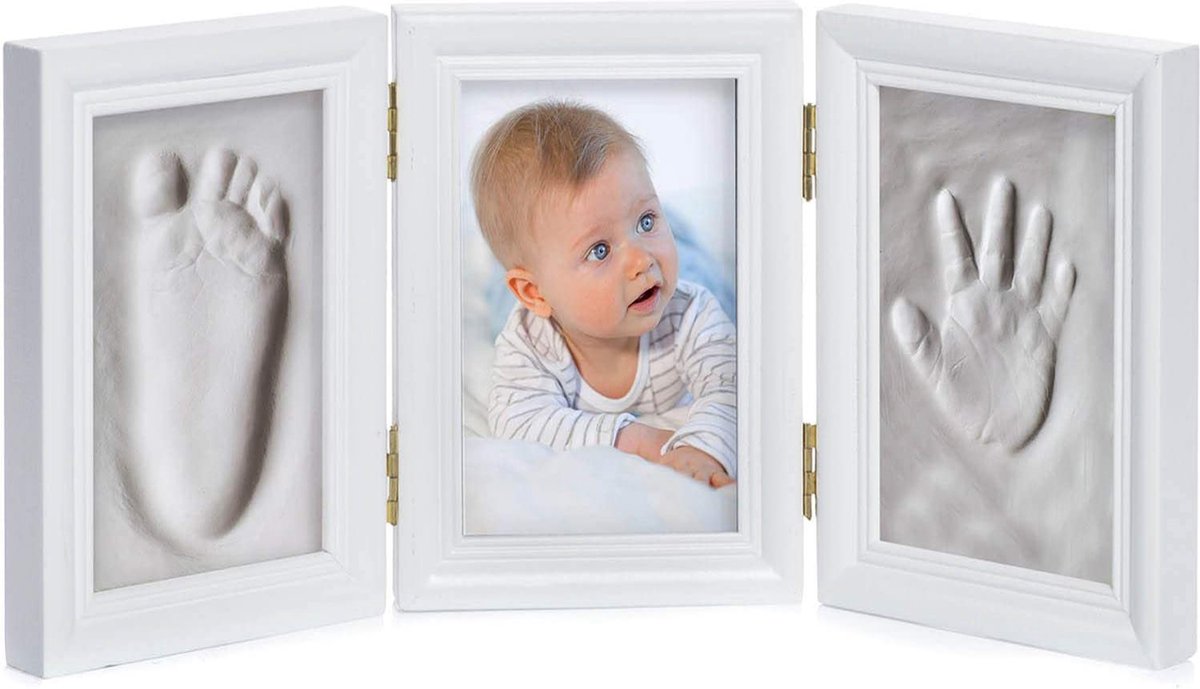 Goedkoopste Babyfotolijst Set \ posters voor de kinderkamer - Baby Hand en Footprint Kit \ kit voor pasgeboren jongens/meisjes - baby fotolijst, Fotolijstplank