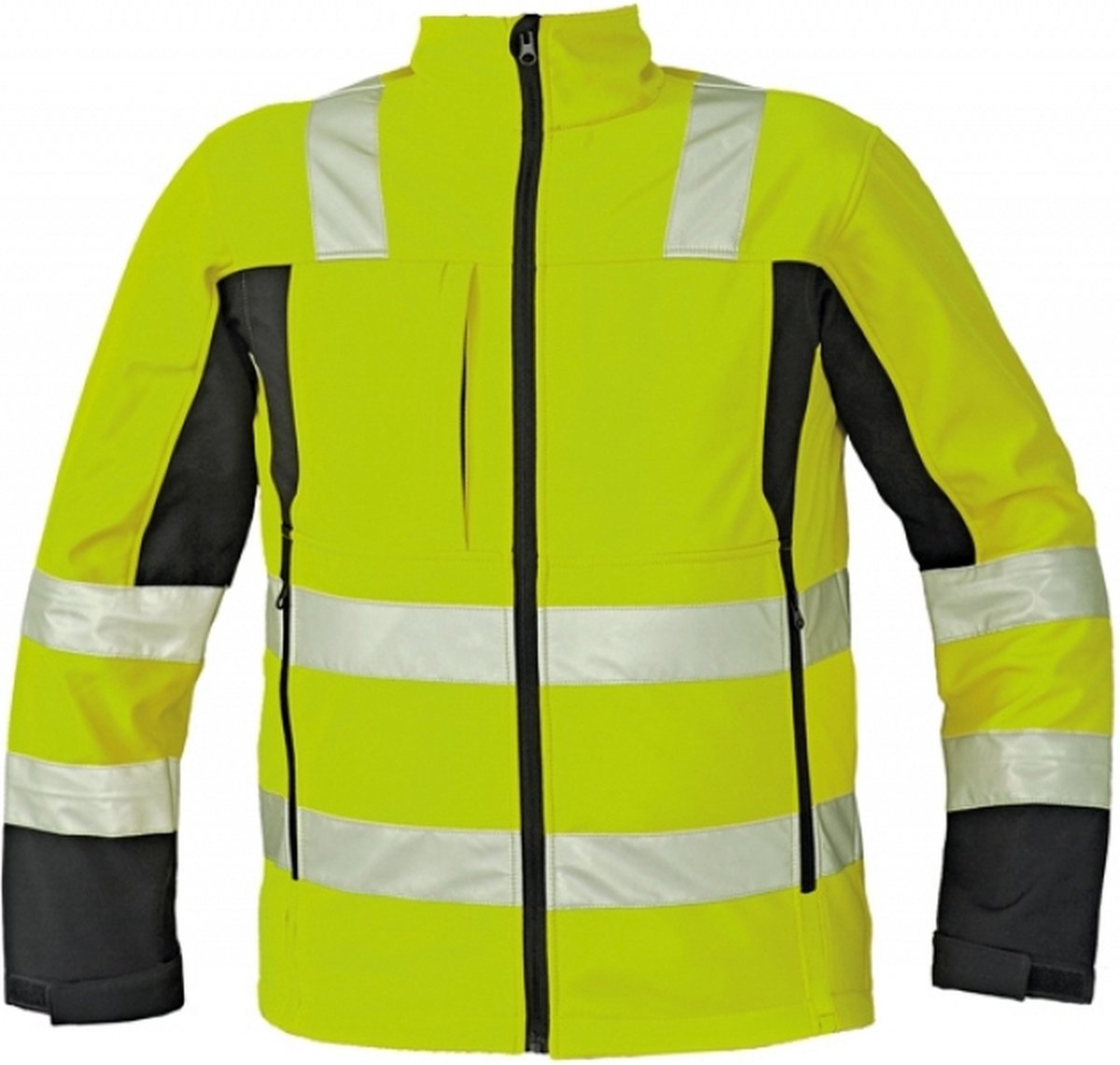 Cerva MALTON softshell jas high-vis 03010347 HV Geel