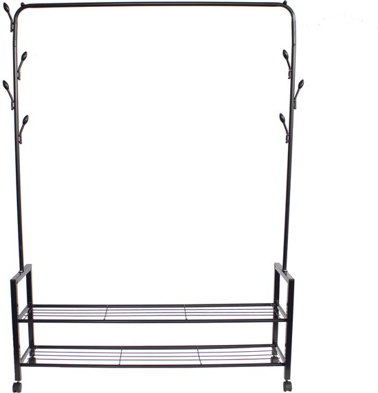 Woood June Metalen Rek Zwart - 120cm - What is Hip