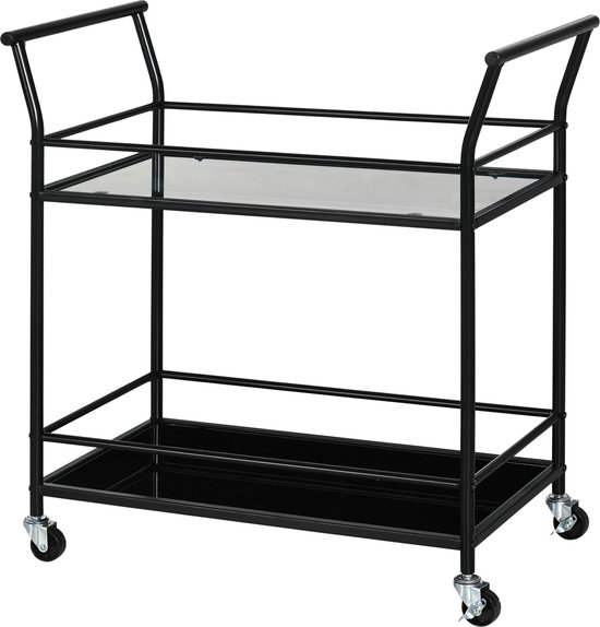 Omkeerbare deur van aluminium en gehard transparant glas - H204 x B93