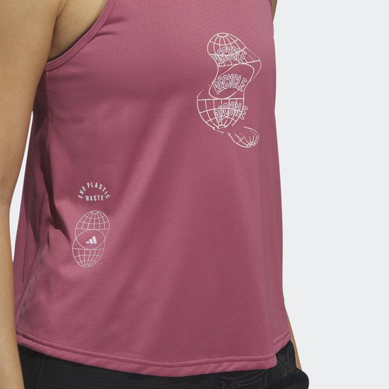 adidas Performance Run for the Oceans Tanktop - Dames - Roze - L