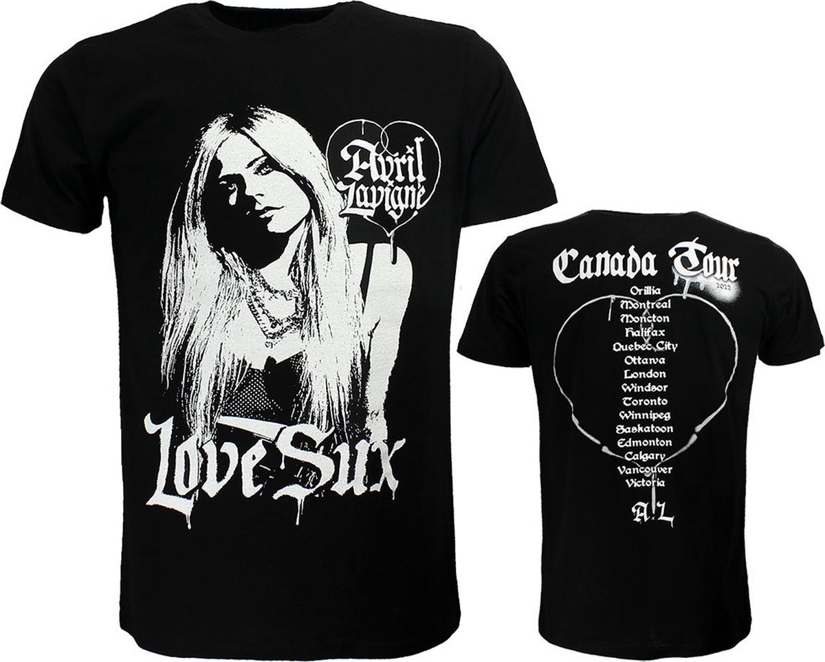 Avril Lavigne Love Sux Tour T-Shirt - Officiële Merchandise - S