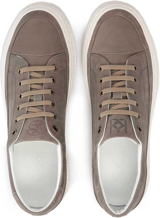 Elara Dames Ballerina's Sneakers Vetersluiting Chunkyrayan 1413 Weiss-39