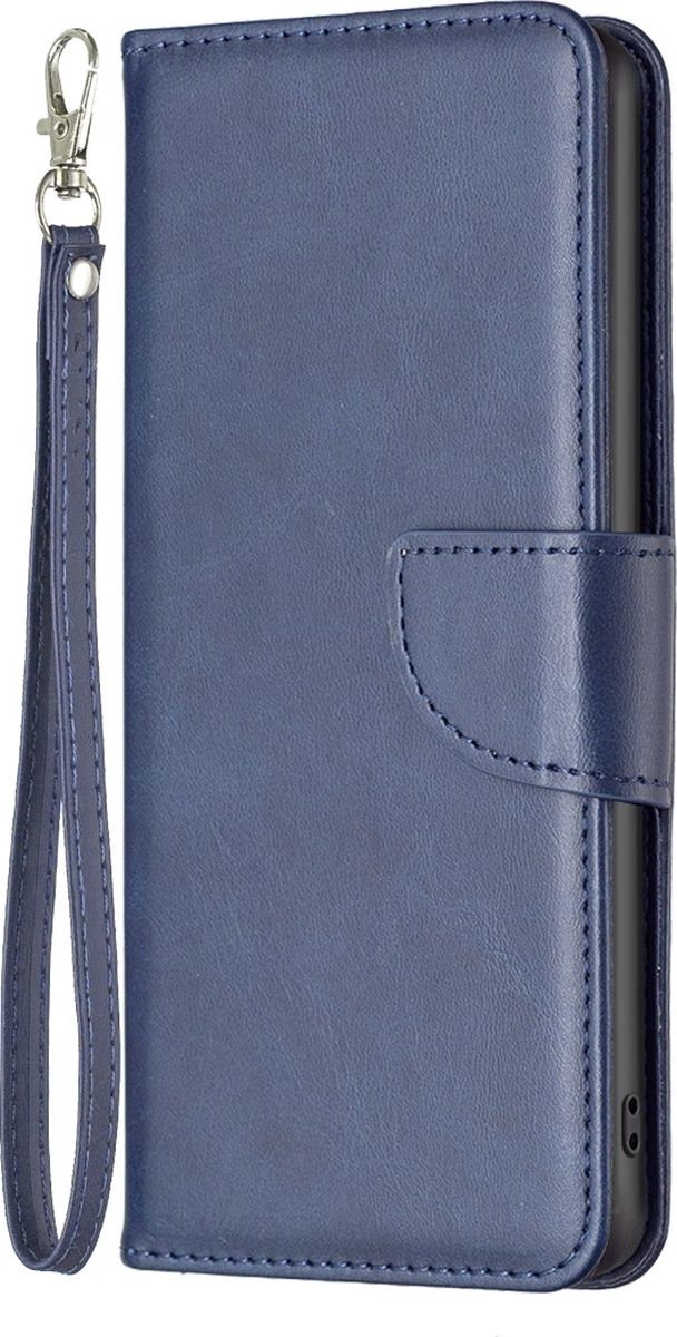 Mobigear Telefoonhoesje geschikt voor Realme GT Neo 3 Hoesje | Mobigear Excellent Bookcase Portemonnee | Pasjeshouder voor 3 Pasjes | Telefoonhoesje voor Pinpas / OV Kaart / Rijbewijs - Blauw