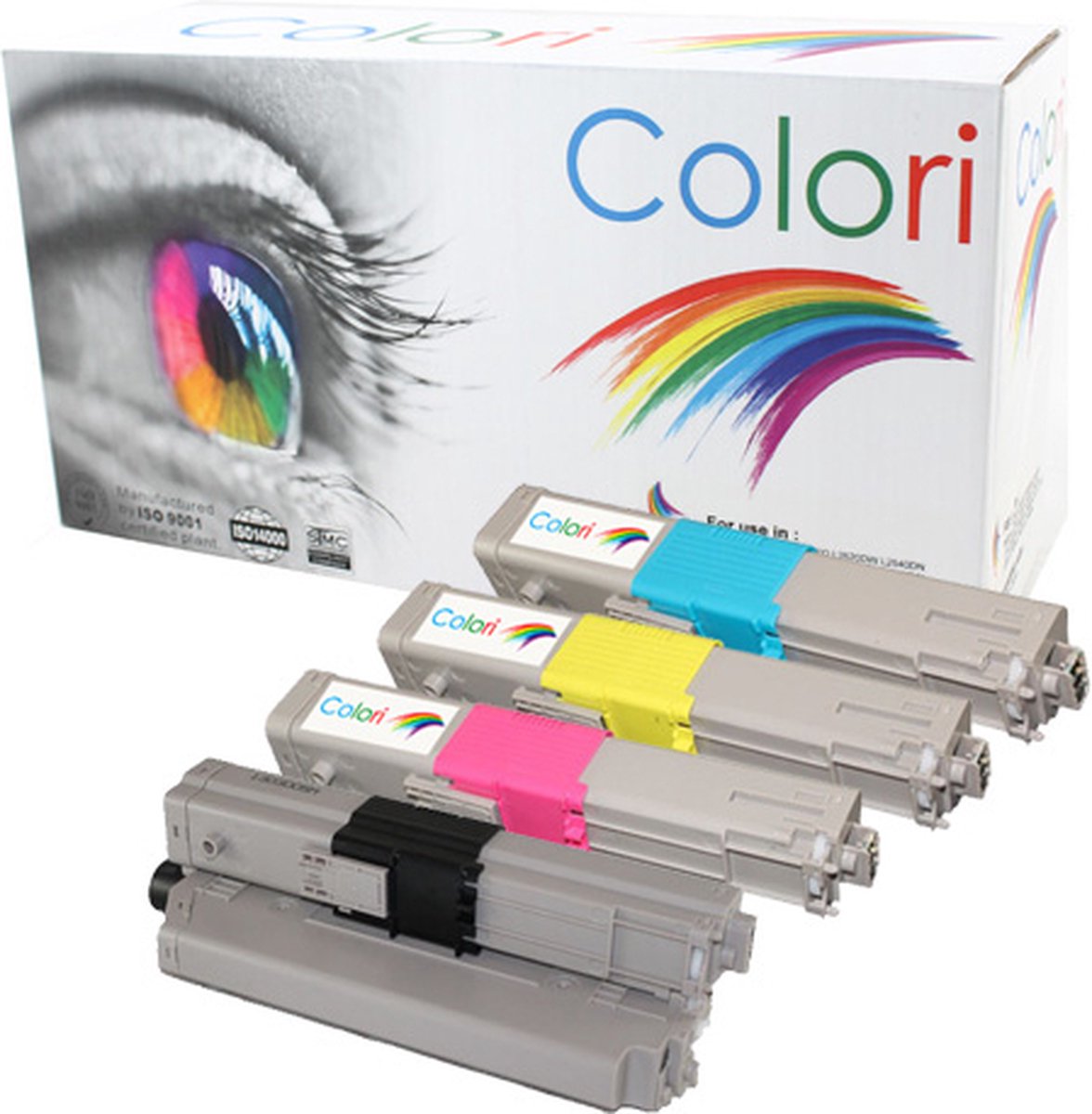 Set 4x Colori huismerk toner geschikt voor Oki C332 C332DN MC363 MC363DN MC363N C 332 C 332DN MC 363 MC 363DN MC 363N 46508713 46508714 46508715 46508716