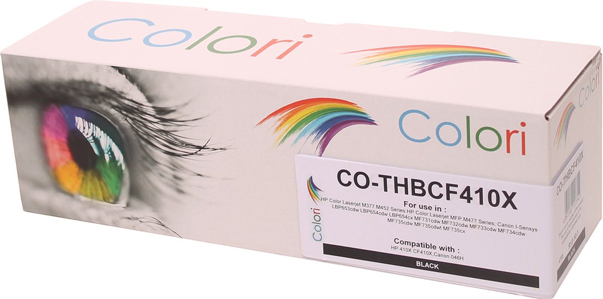 Colori huismerk toner geschikt voor HP 410X CF410X zwart voor HP Color Laserjet Pro MFP M377 M377dw M452 Series M452dn M452dw M452nw MFP M477 M477fdn M477fdw M477fnw M 377 M 452 M 477 410A CF410A