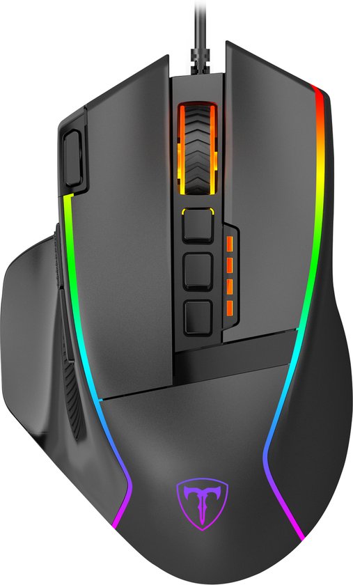 T-Dagger Gaming Muis Vale - Game Muis - 16000 DPI - Ergonomisch - RGB - Zwart