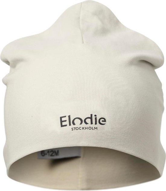 Elodie Logo Beanies - Beanie - Muts Baby - Muts kind- Creamy White - 2/3 jaar