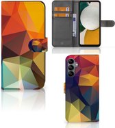Leuk Hoesje Geschikt voor Samsung Galaxy A34 Smartphone Cover Polygon Color