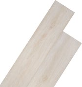 vidaXL Planches de sol auto-adhésives 2,51 m² 2 mm PVC Chêne blanc classique
