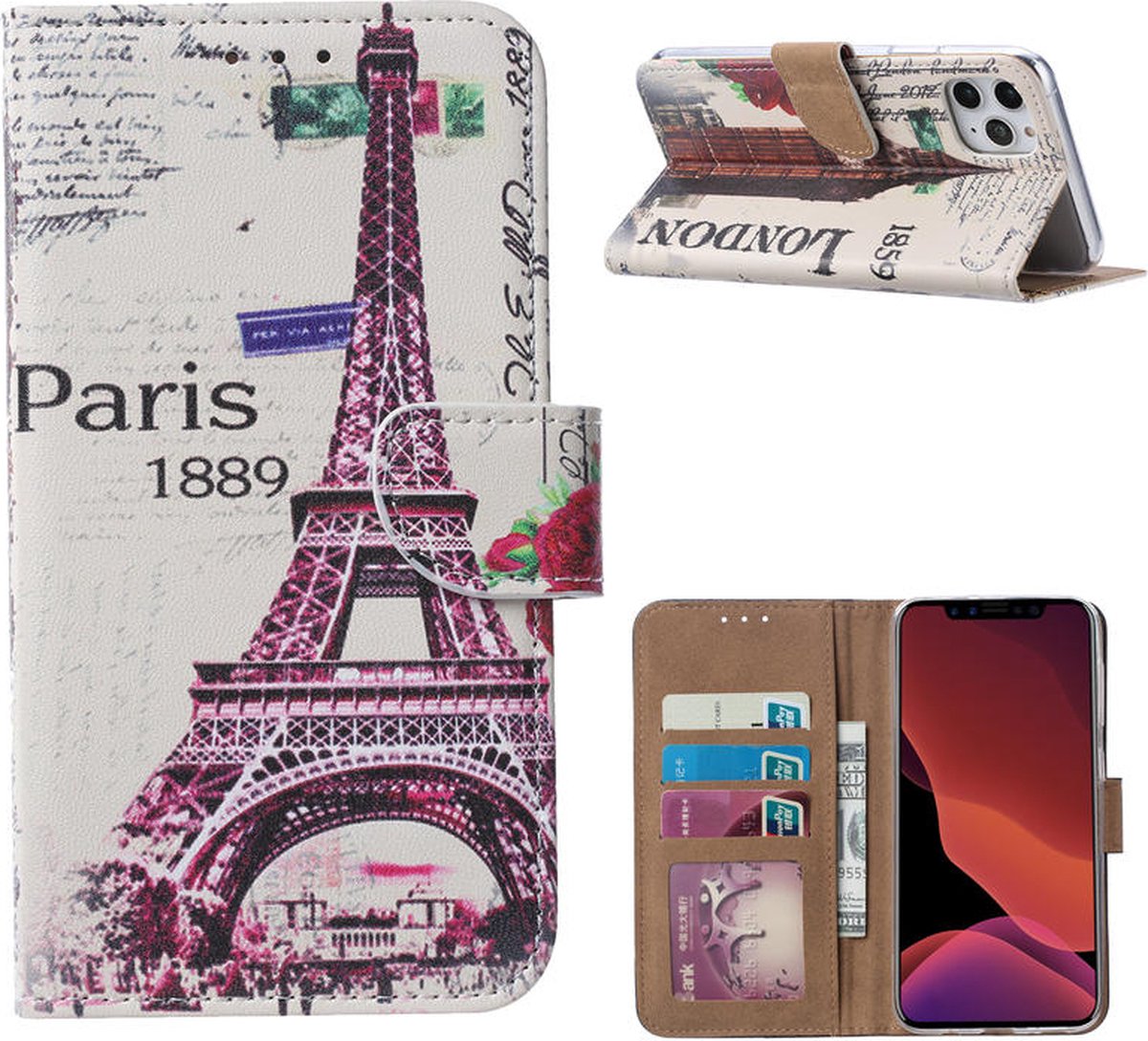 Cityhoesje – Bookcase – iPhone 11 Pro – Parijs