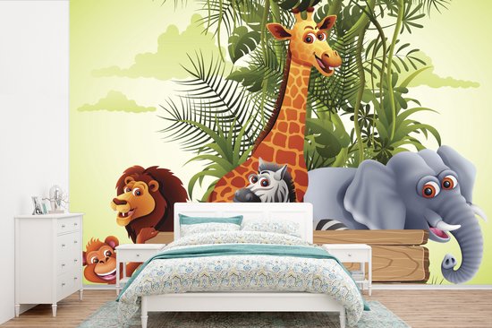 Wallarena Vlies Kinderzimmer 254x184 cm Wald Tiere Mädchen Kinder Bäume Skandinavisch Babyzimmer Fototapeten für Kinder Wandtapete 3D Effekt ab 39,90 € | Preisvergleich bei
