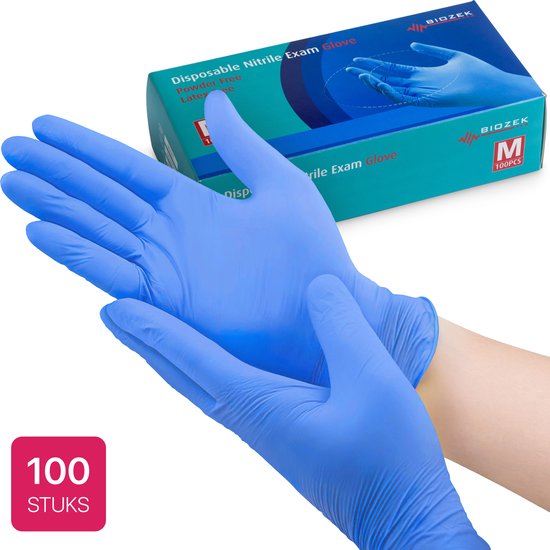 Nitril handschoenen blauw (Large) | bol.com