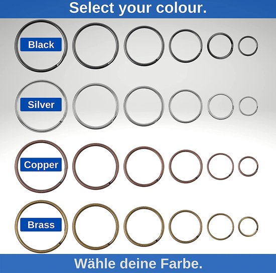 Sleutelring met ketting 450 stuks sleutelhanger ring set (150 sleutelringen met ketting 150 open bindringen 150 schroefboutpins) sleutelringen 25mm voor sleutels, handwerk, DIY sieraden maken