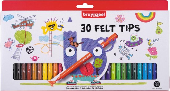 Bruynzeel Super Point Viltstiften, 20st. online kopen