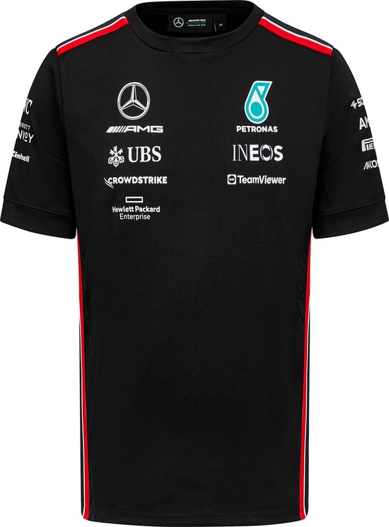 Mercedes-Amg Petronas Team Mens Driver Tee black S - Lewis Hamilton - George Russel - 2023 - Formule 1