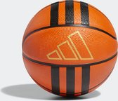 adidas Performance 3-Stripes Rubber Mini Basketbal - Unisex - Oranje - 3