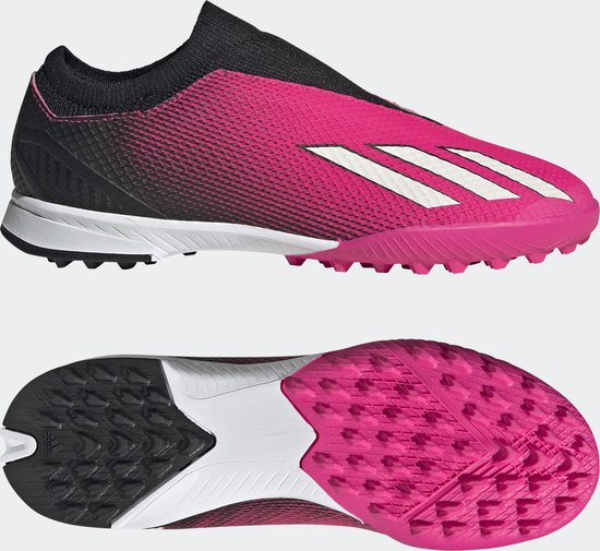 Adidas Performance Speedportal.3 Veterloze Turf Voetbalschoenen - Kinderen - Roze
