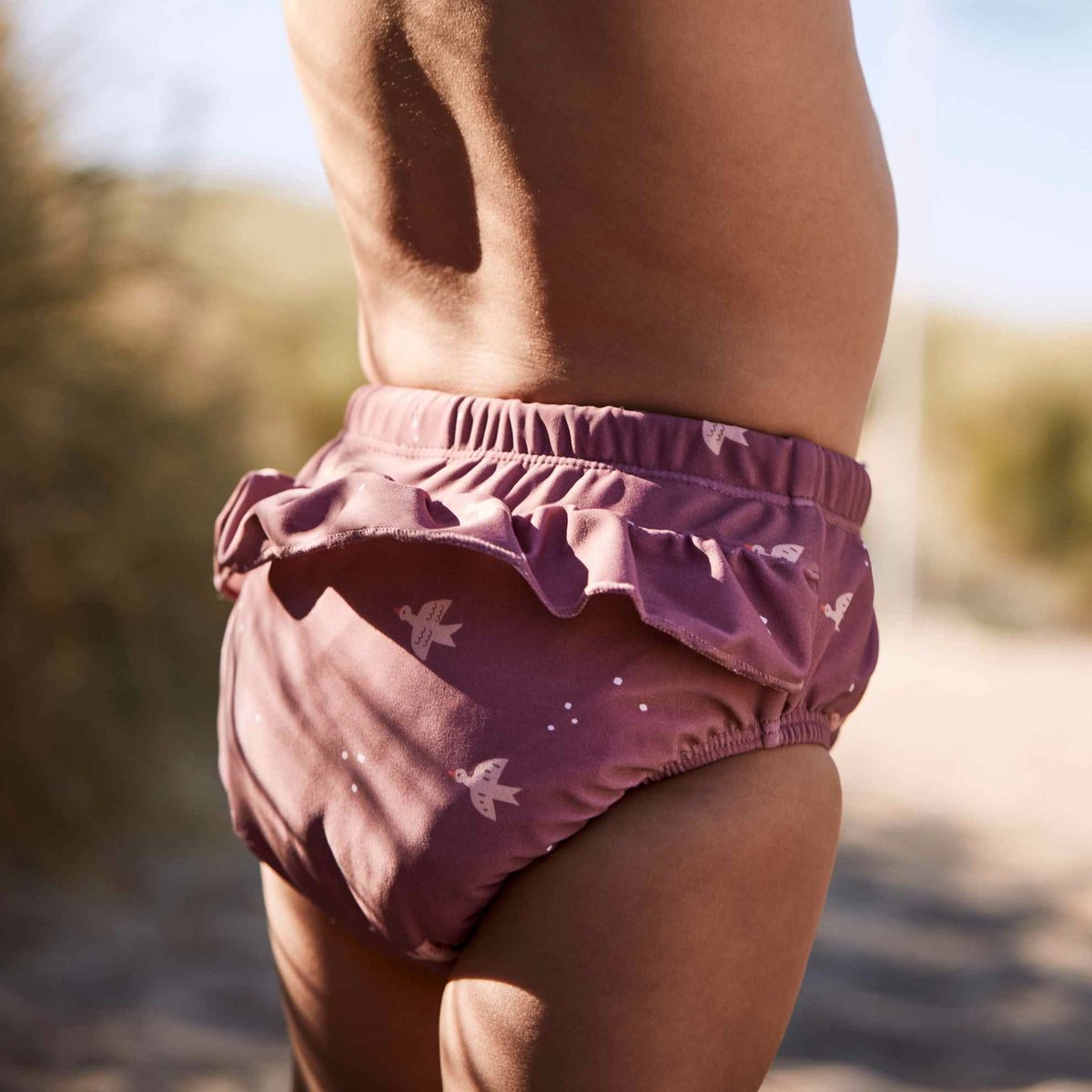 Fresk Luierbroek/ Zwembroek 86 - Ruimte voor Zwemluier - Sneldrogende Zwemkleding - UV - bescherming UPF 50 - Zwemshort Meisjes - Amber - Ocean Amber — afbeelding 4