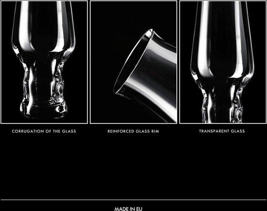 Krosno PURE tarweglazen bierglazen pilsglazen drinkglazen set van 6 530