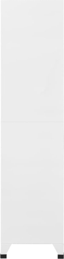 vidaXL Armoire à casiers 90 x 40 x 180 cm Acier Gris clair et gris foncé