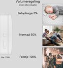 Volumeregeling van de deurbel voor babyslaapje, normaal en feestje, max 110db.