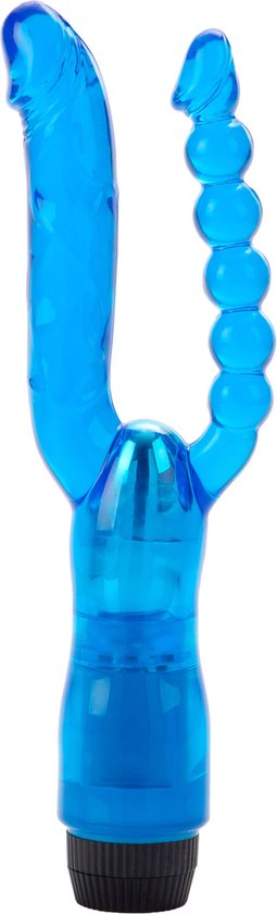 CalExotics - Dual Penetrator Vibrator - Vibrators Double Blauw