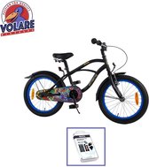 Vélo pour enfants Volare Batman - 18 pouces - Zwart - Kit de réparation de pneus WAYS inclus