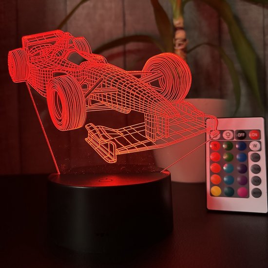 Klarigo® Veilleuse - Lampe LED 3D Illusion - 16 Couleurs - Lampe de Bureau  - Ford