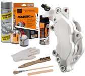 Kit de peinture pour étriers de frein Foliatec - Wit Pure - 3 composants - Nettoyant pour freins inclus