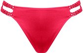 Watercult - Macramé Love bikini broekje - maat 42 - Rood