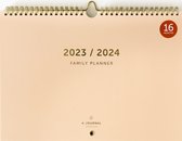A-Journal 16 Maanden Familieplanner 2023/2024 - Beige