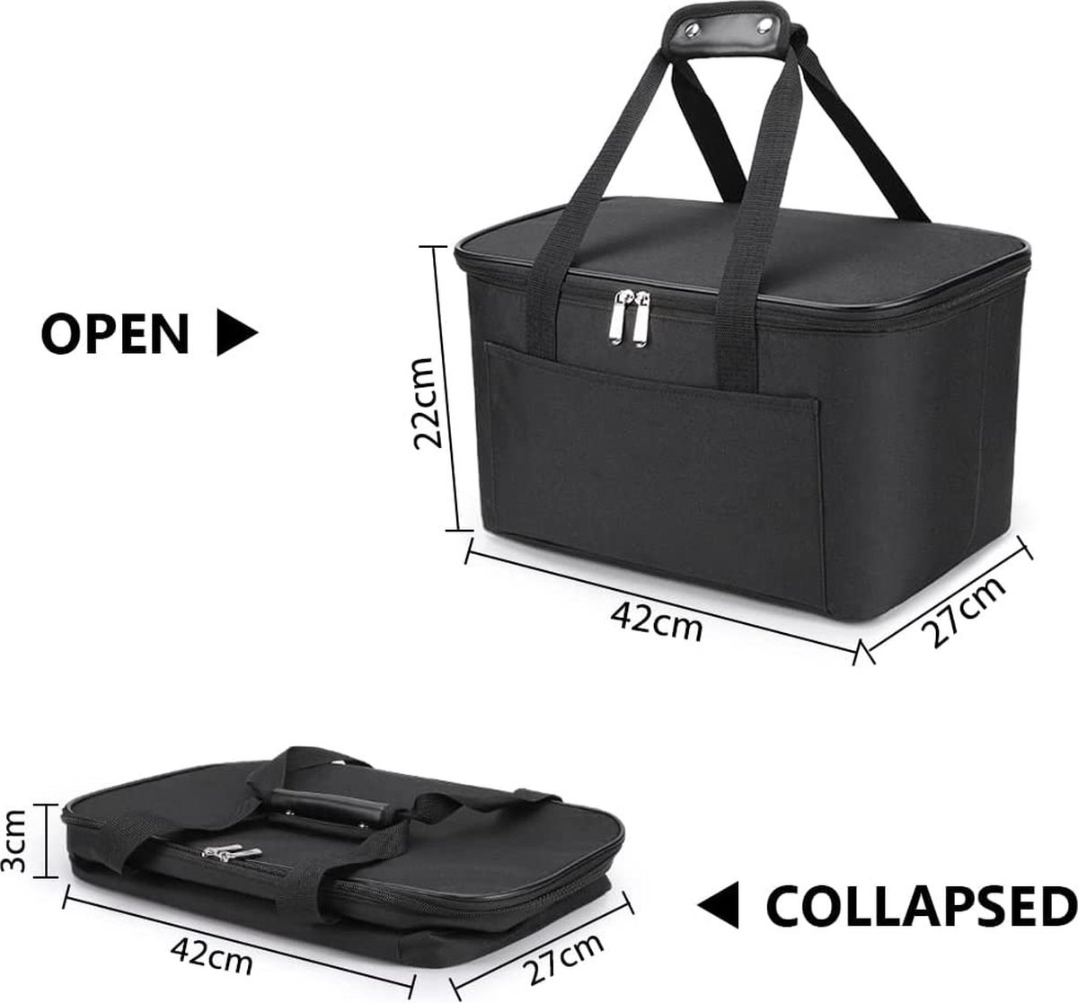 Koeltas Opvouwbare Picknicktas Koeltassen Grote Geïsoleerde Boodschappentas Lunchtas
