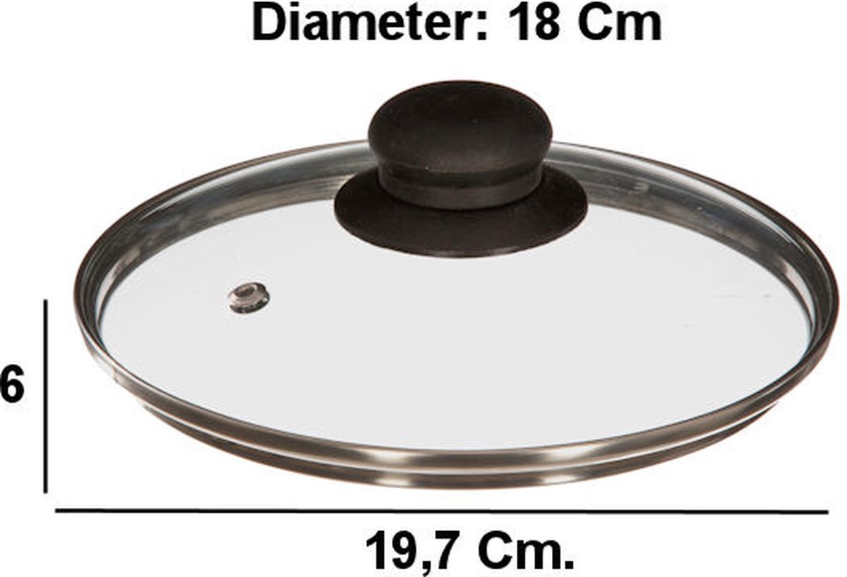 SILBERTHAL Pfannendeckel Glasdeckel für Pfanne 20 cm, Pflegeleicht & spülmaschinengeeignet SILBERTHAL Pfannendeckel Glasdeckel für Pfanne 20 cm, Pflegeleicht & spülmaschinengeeignet