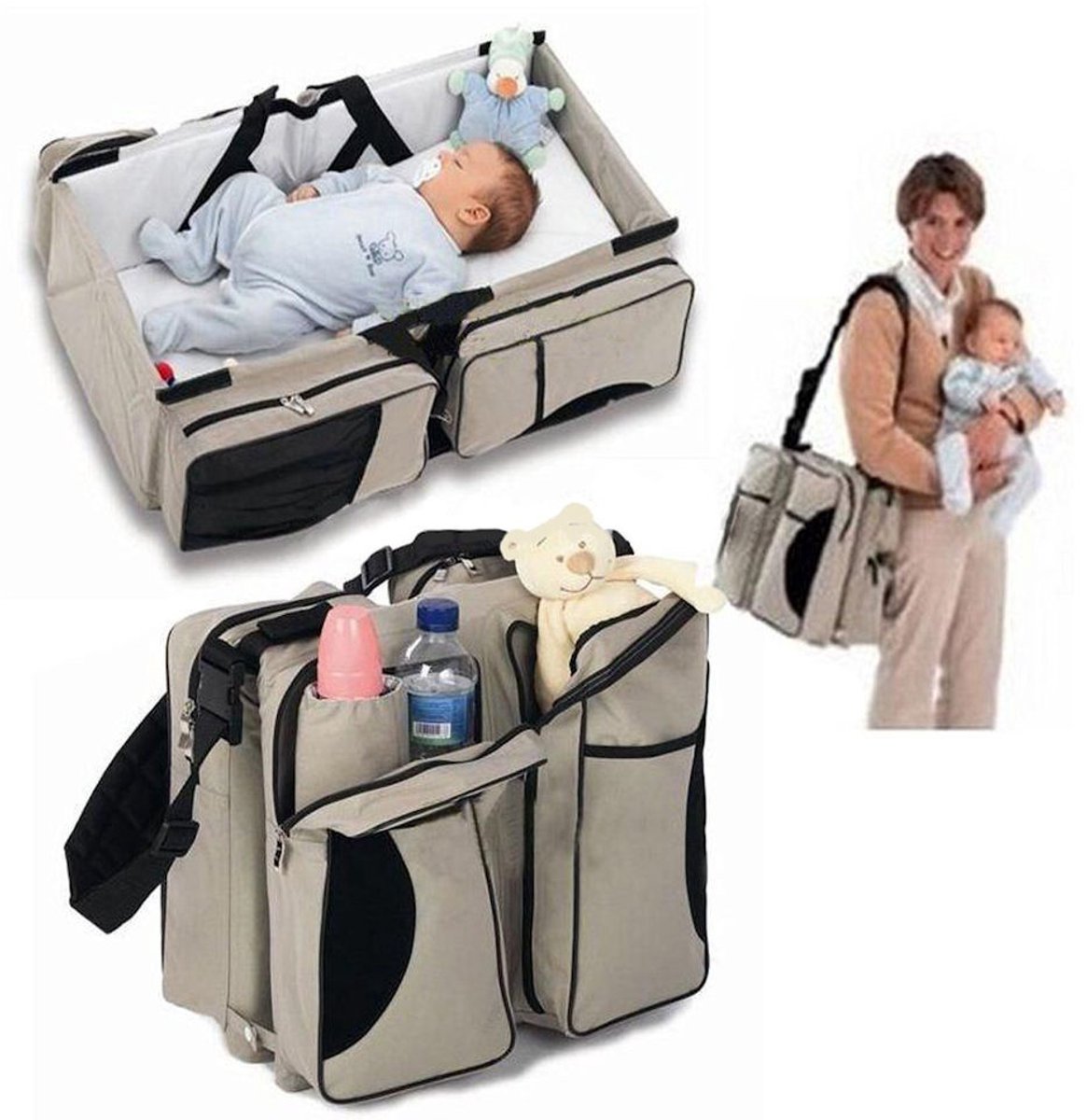 Baby bed - Luiertas - Creme thumbnail 4