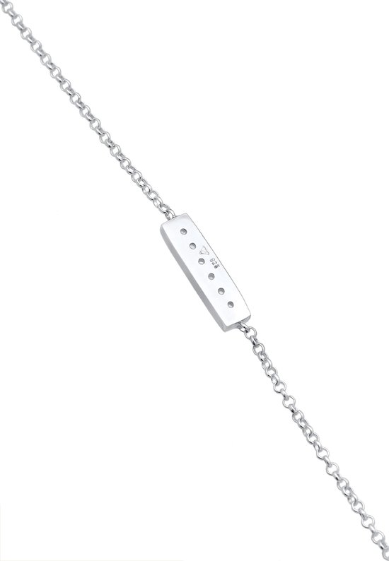 Elli Ladies Bracelet Ladies Pendant Basis Modern avec zircone en argent sterling 925