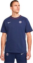 Nike Paris Saint Germain Reis 22/23 Kort Mouw T-Shirt Heren - Midnight Navy / White - L