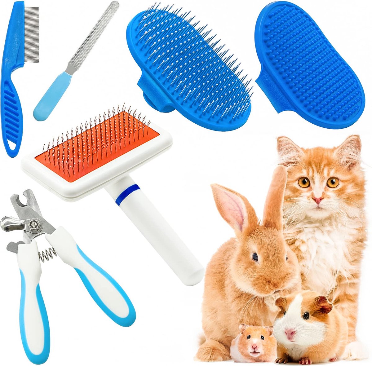 Brosse en poils naturels pour chien, chat et rongeur