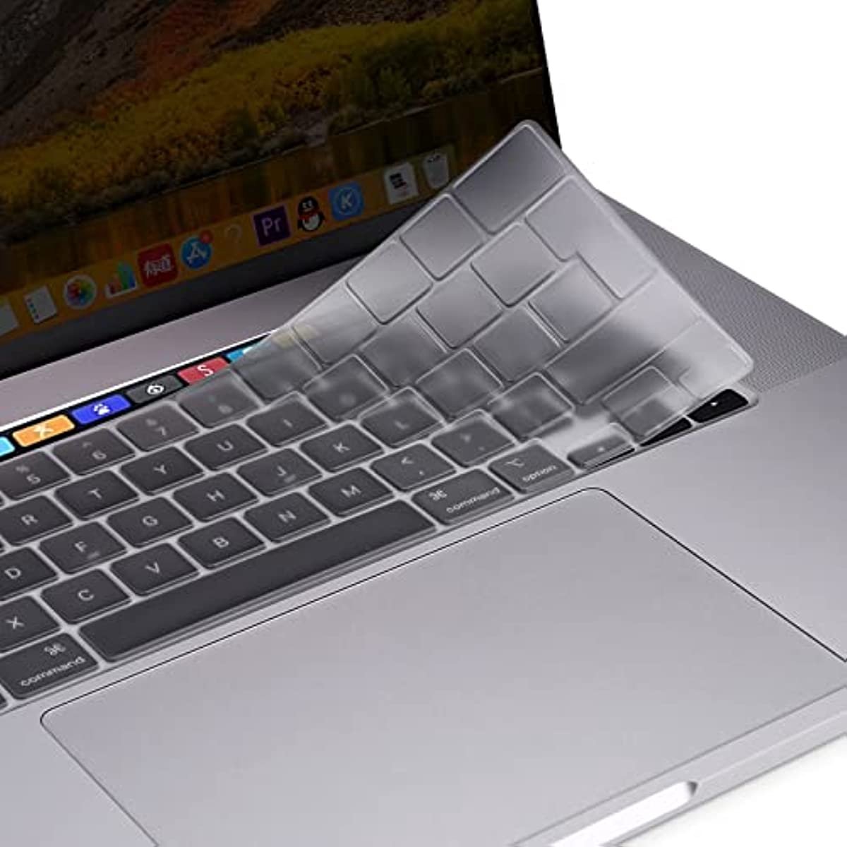 Housse de clavier en Siliconen compatible avec MacBook Pro 16 M1 (2019+)  Modèle A2141