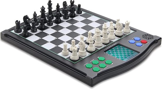 Thumbnail van een extra afbeelding van het spel Elektronisch Schaakbord - Schaakcomputer - Schaakspel - 8 in 1 Spel