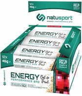 NatuSport Energy Performance Bar Oat&Fruit - Red Fruit Cranberry (12 x 46 gram)