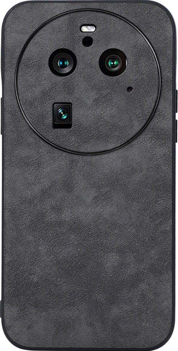 Mobigear Hoesje geschikt voor OPPO Find X6 Pro Telefoonhoesje Hardcase | Mobigear Fabric Backcover | Find X6 Pro Case | Back Cover - Zwart