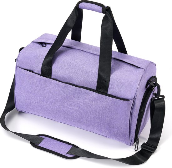 Handbagage Reistas - Weekendtas - Reistas - Waterdicht - Luiertas - Sporttas - Schoudertas - Handbagage Tas 42 x 24 x 24 cm - Paars