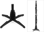 Support de support de clarinette pliable robuste - Coussinets en mousse souple - Support d'instrument - Zwart