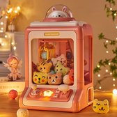 Elektrische Grijp Machine voor Kinderen met Geluid - Roze - Cartoons - Knuffels - Oplaadbaar met USB - Inclusief Prijzen