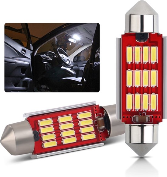 TLVX C5W 40mm Festoon LED Auto lampen / 2 stuks / 40 milimeter / Interieur  lamp /